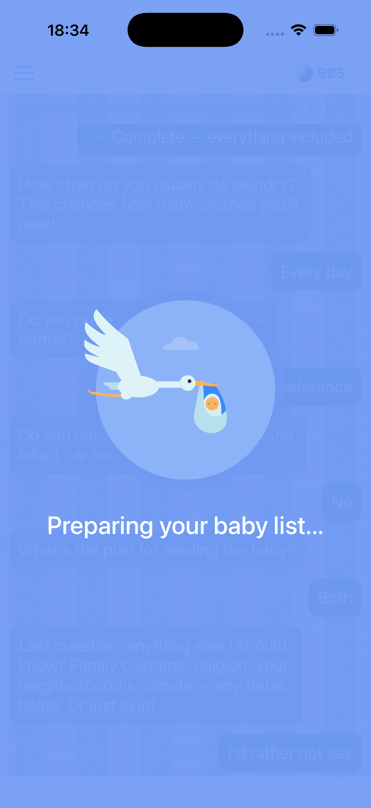 Baby Kit preparing your personalized baby list